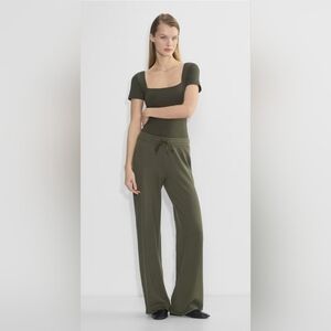 Aritzia TNA Wafflex Wide Leg Pants